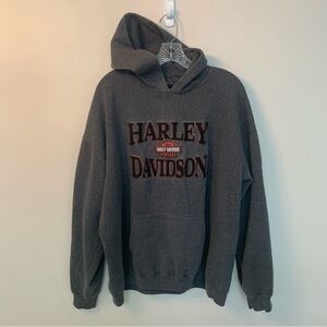 Harley-Davidson Charcoal Hoodie Embroidered XL